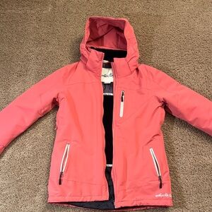 Women's Fleece Lined Pink Ski & Snow Jacket